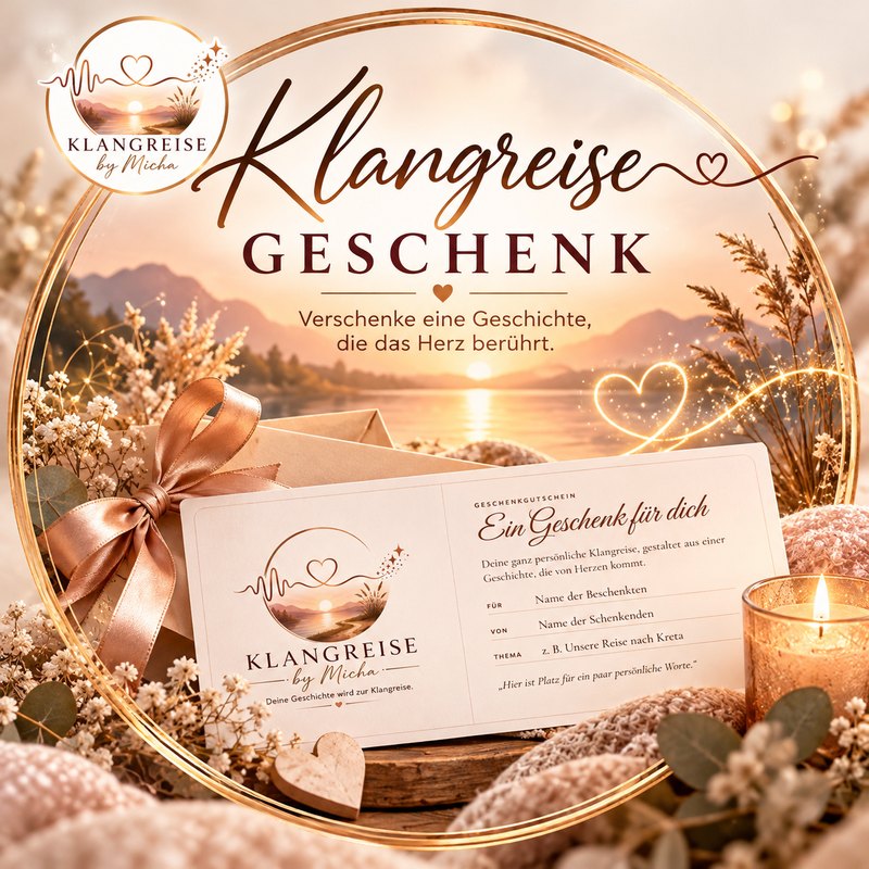 Klangreise Geschenk mit Geschenkkarte